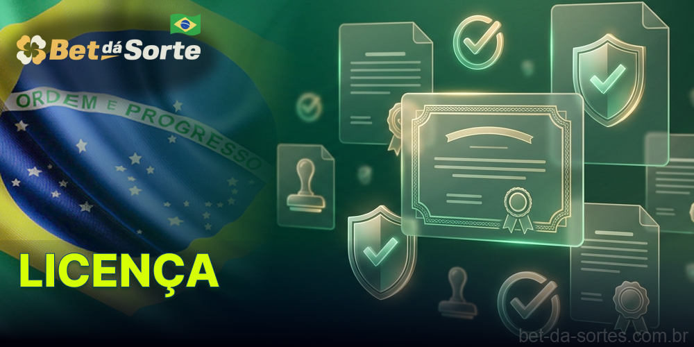 Licença de operação e CNPJ da Bet Da Sorte - empresa autorizada no Brasil