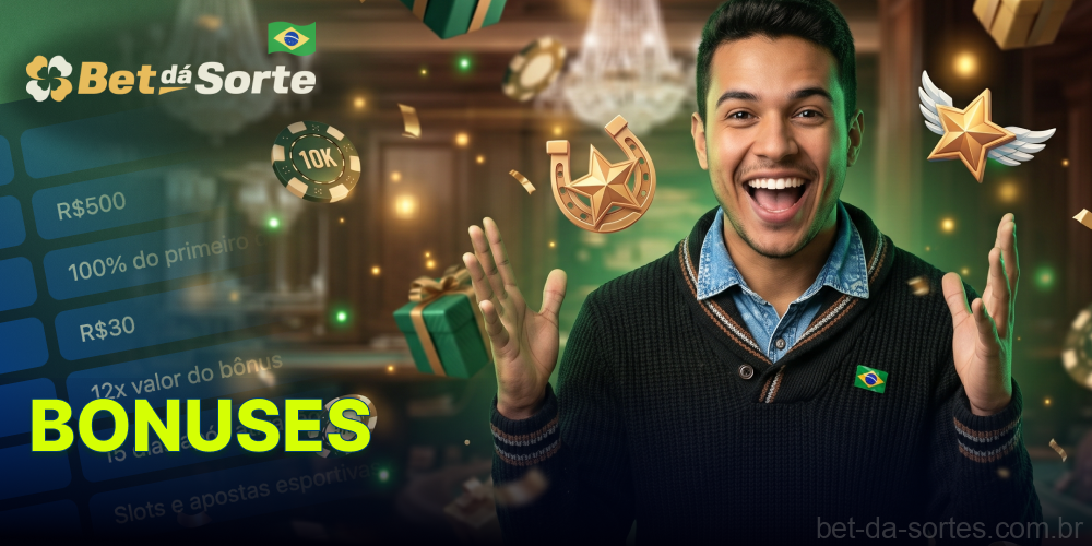 Bônus e promoções da Bet Da Sorte para novos jogadores brasileiros
