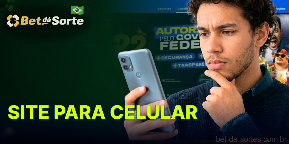 Site oficial da Bet Da Sorte para apostas esportivas e cassino online