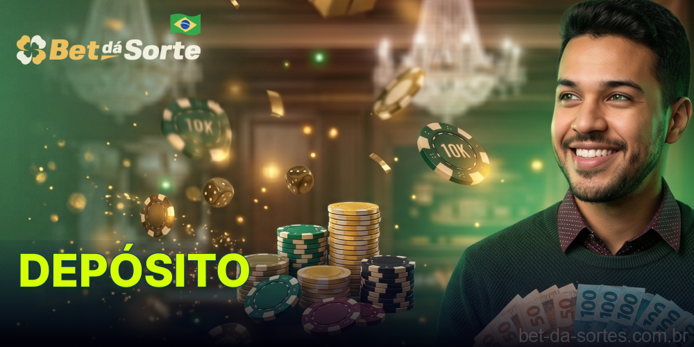 Depósito mínimo e máximo na Bet Da Sorte usando Pix
